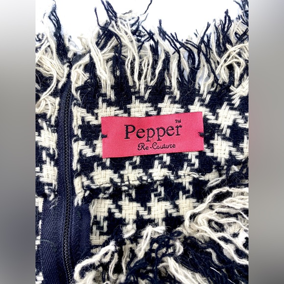 PEPPER Re-Couture Rustic Houndstooth Dress - Picture 8 of 9